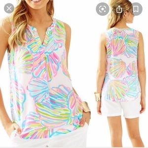 BNWT Lilly Pulitzer Stacey Top Shellabrate